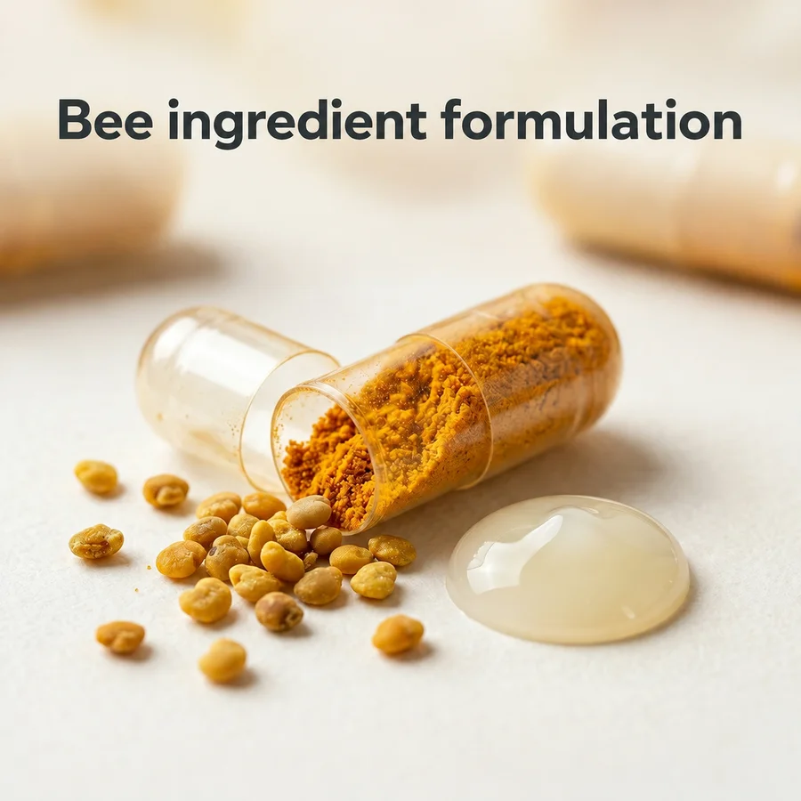 Bee pollen and royal jelly formulation context