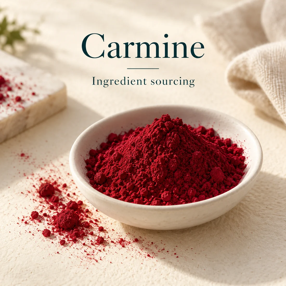 Carmine ingredient sourcing