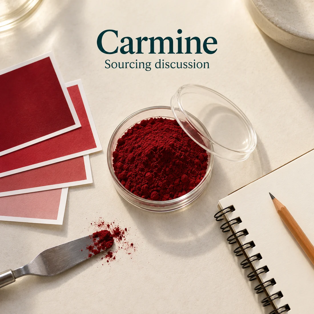 Carmine sourcing discussion