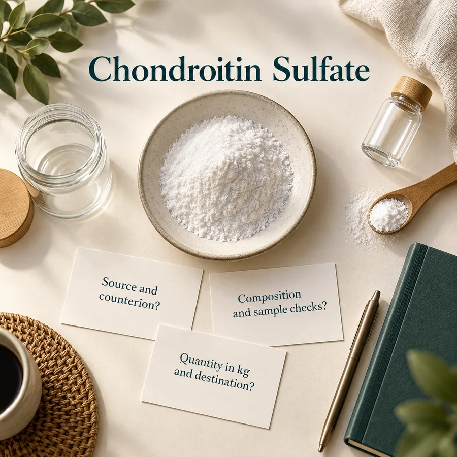 Chondroitin Sulfate B2B ingredient procurement questions