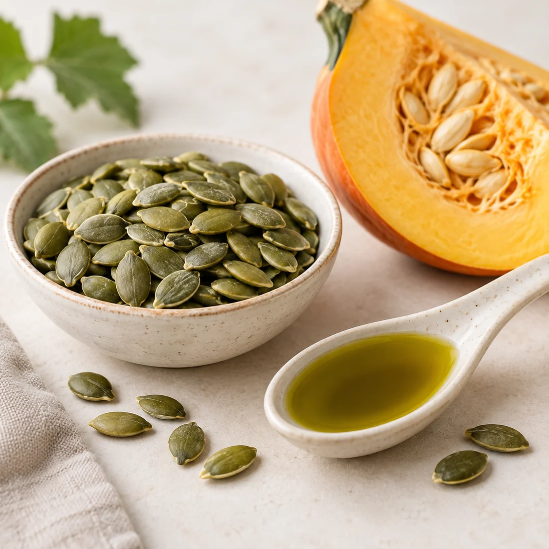 Pumpkin seeds and oil source-input context