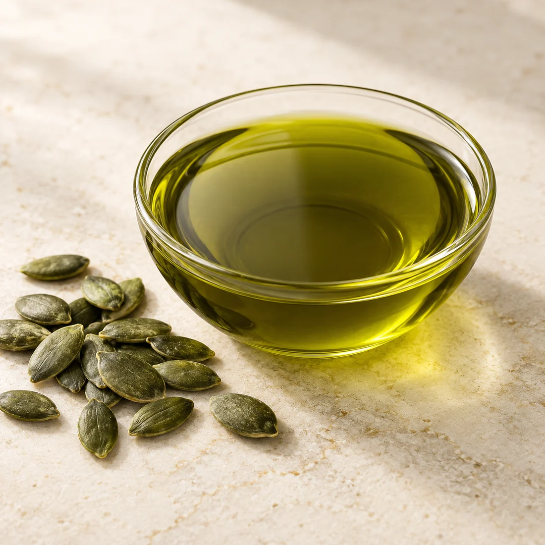 Pumpkin seed oil with pumpkin seed input context