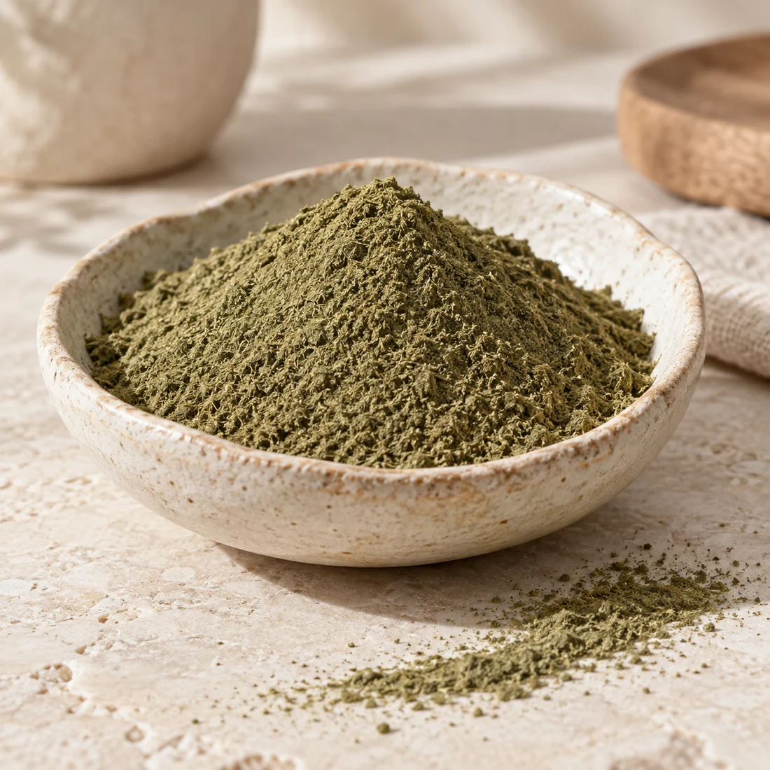 Damiana milled leaf powder context