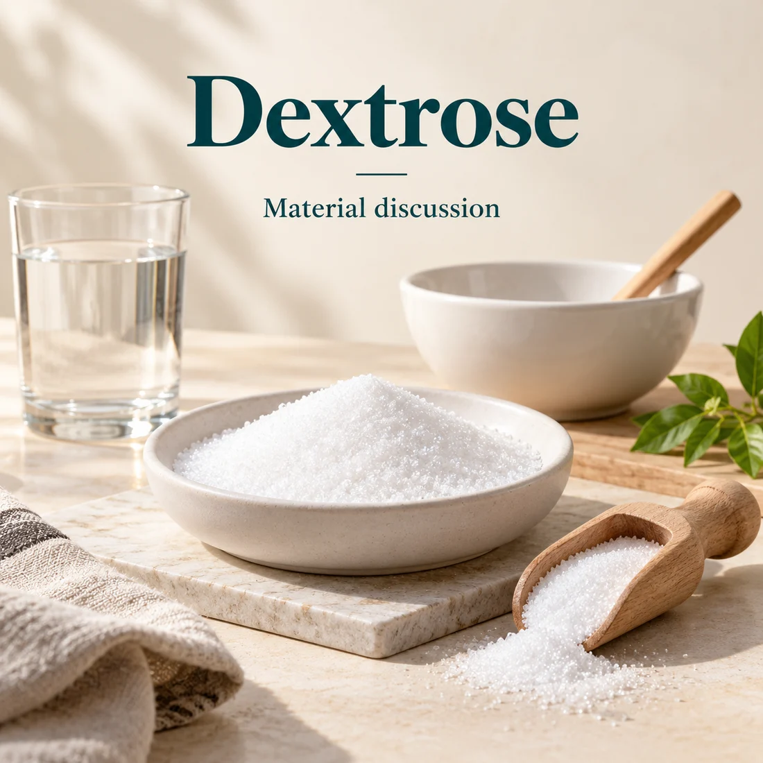 Dextrose material and formulation discussion