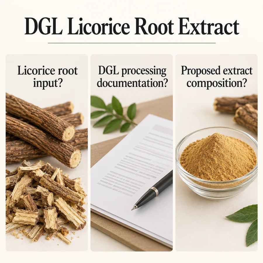 DGL Licorice Root Extract material-identity and evaluation discussion