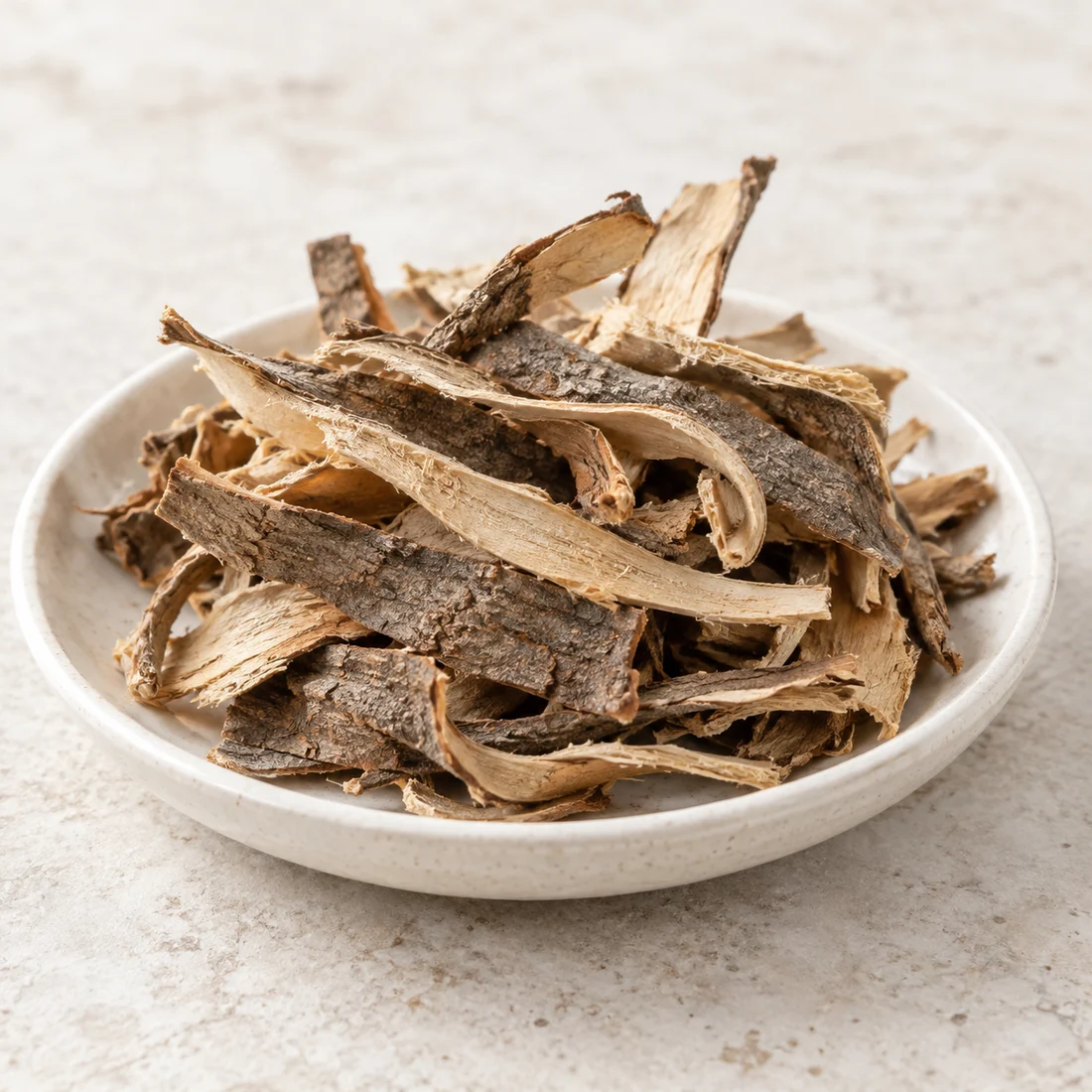 Eleuthero root bark strips
