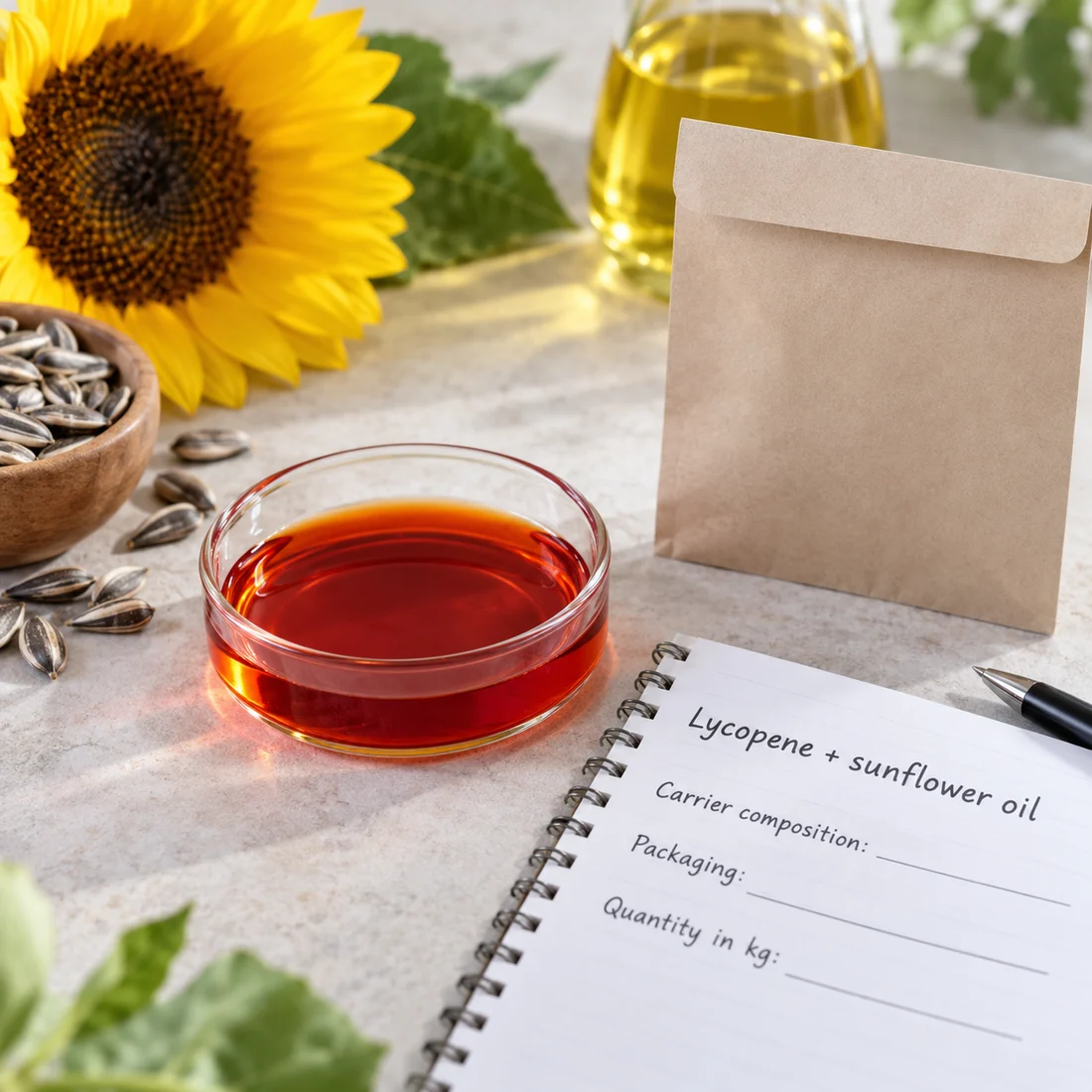 Lycopene–Sunflower Oil Base ingredient sourcing