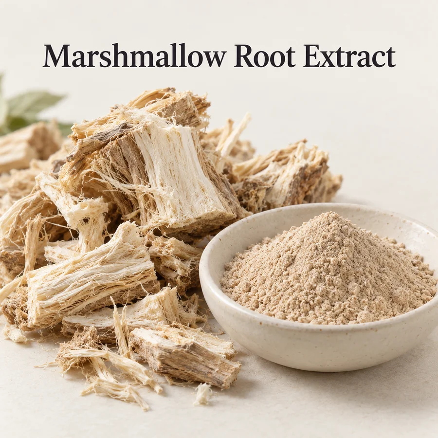 Marshmallow Root Extract ingredient-form marketing presentation