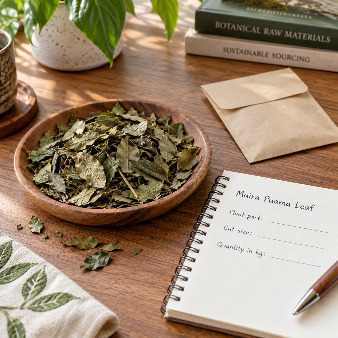 Muira Puama Leaf ingredient sourcing