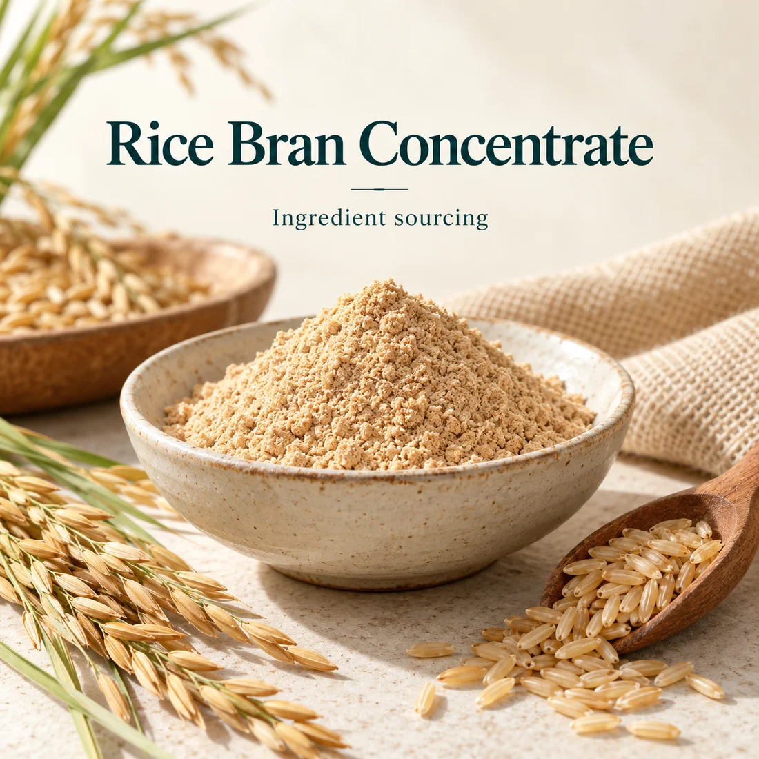 Rice Bran Concentrate ingredient sourcing