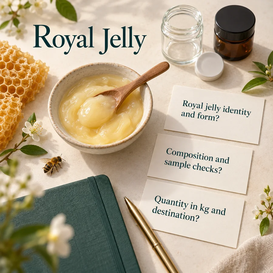Royal Jelly B2B ingredient procurement questions