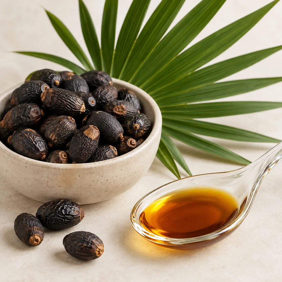 Saw palmetto berry input and oil-extract form context
