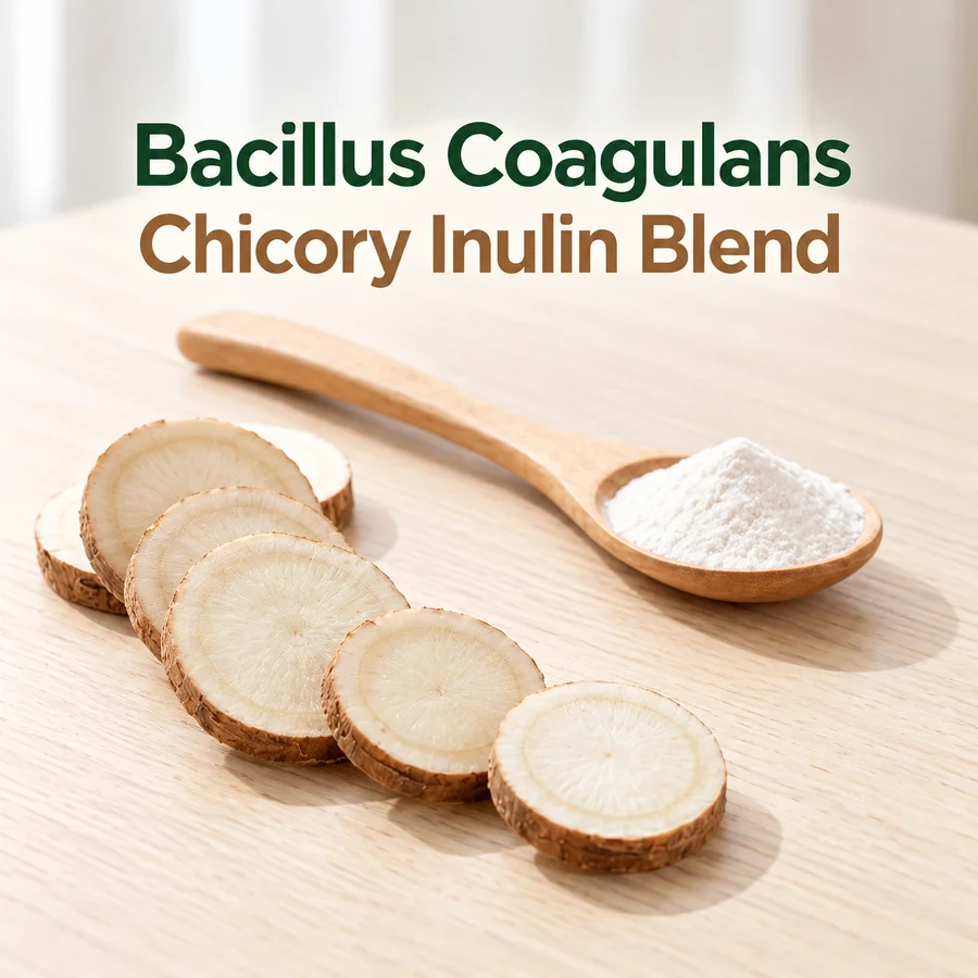 bacillus coagulans chicory inulin blend ingredient purchasing concept