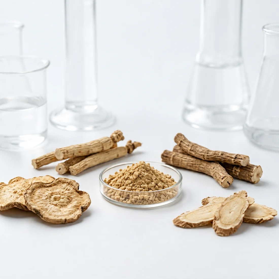Three-root botanical blend ingredient sourcing concept