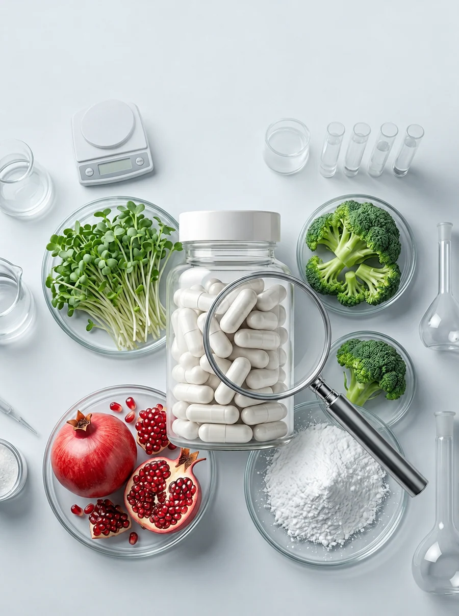 DIM–Pomegranate–Broccoli Extract Blend formulation and preparation discussion
