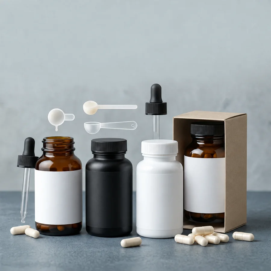 Container and project-brief options for the glutathione botanical blend