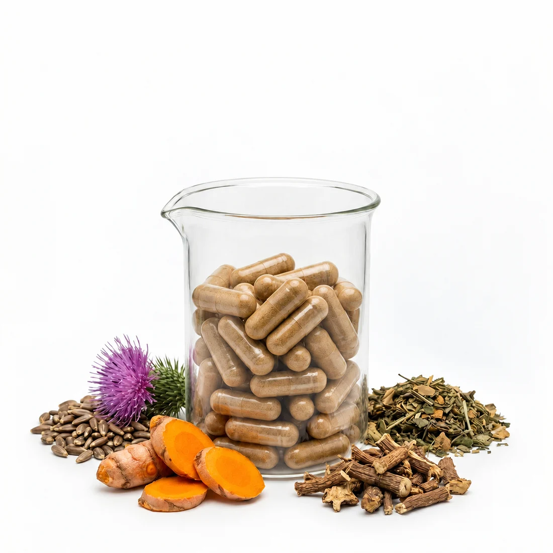 Milk Thistle–Dandelion–Chanca Piedra–Turmeric Extract Blend formulation-development context