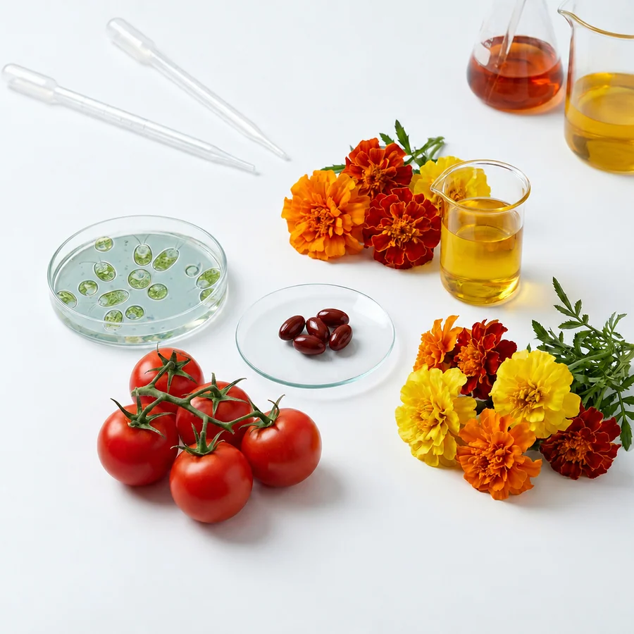 Mixed Carotenoid Ingredient Blend ingredient preparation concept