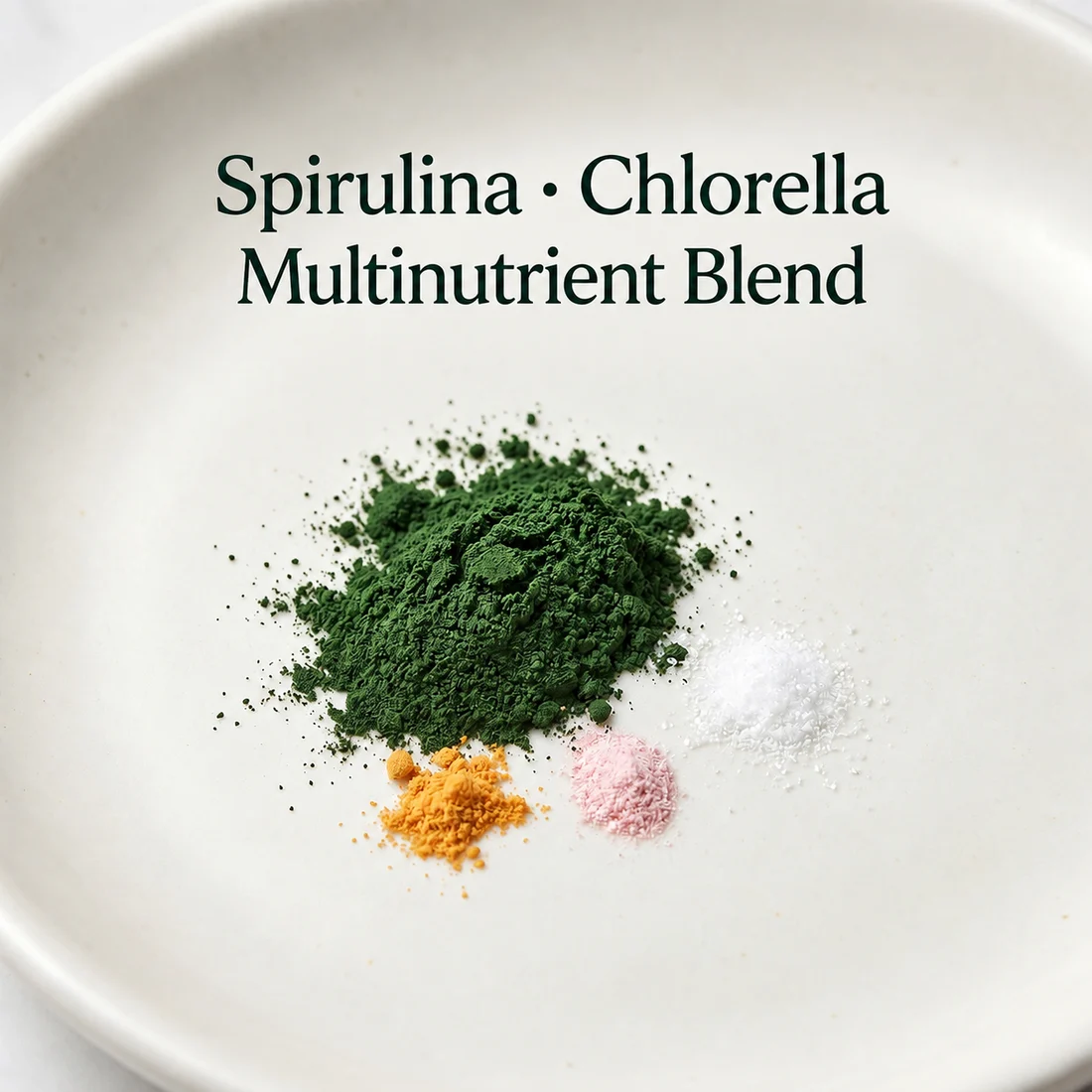 Spirulina–Chlorella Multinutrient Blend ingredient sourcing