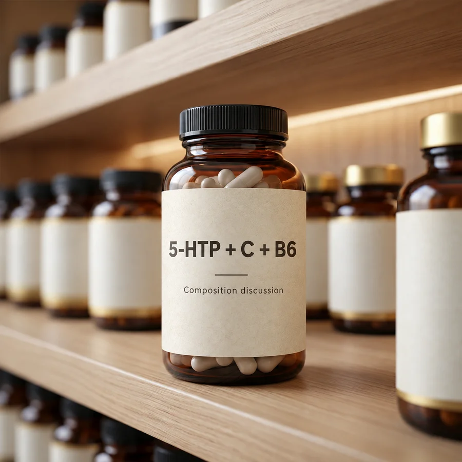 5-HTP vitamin blend packaging and purchasing discussion