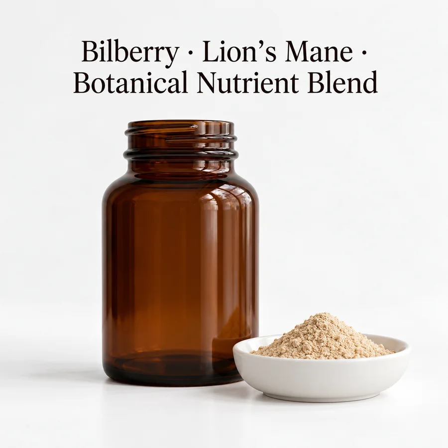Bilberry–Lion’s Mane–Botanical–Nutrient Blend ingredient sourcing