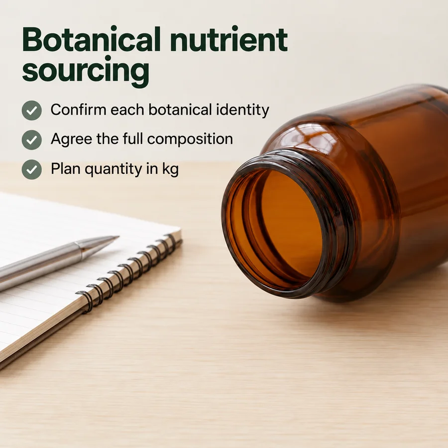 Bilberry–Lion’s Mane–Botanical–Nutrient Blend procurement discussion