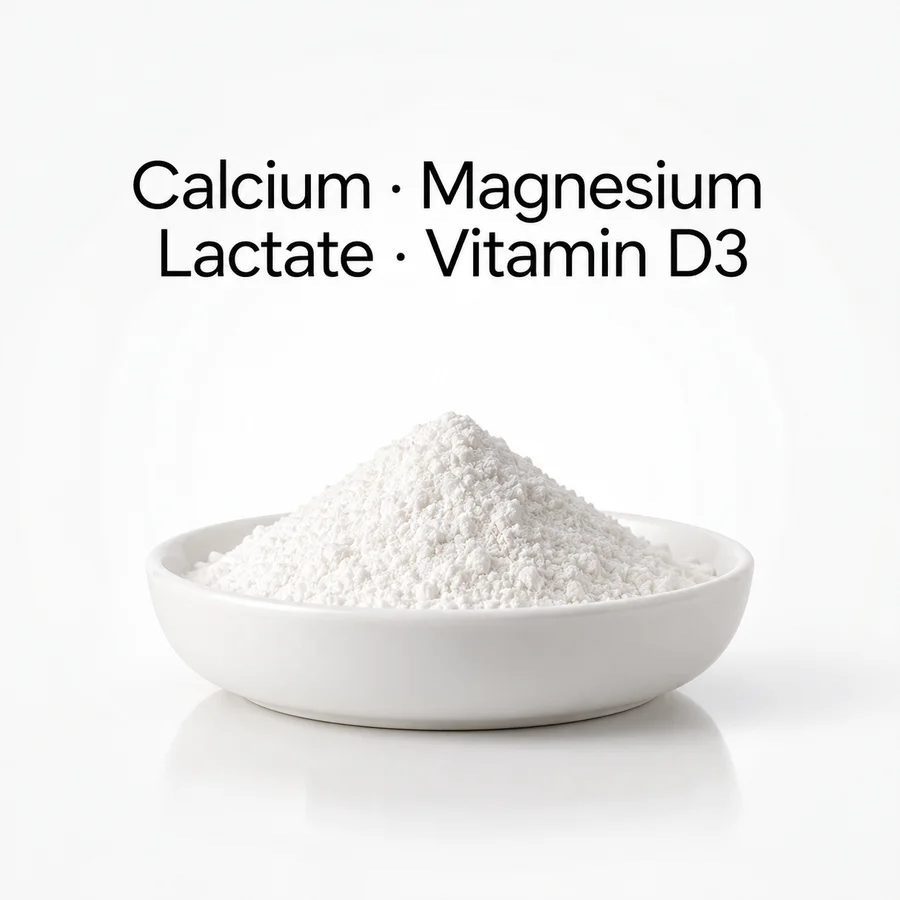 Calcium–Magnesium Lactate–Vitamin D3 Blend ingredient input