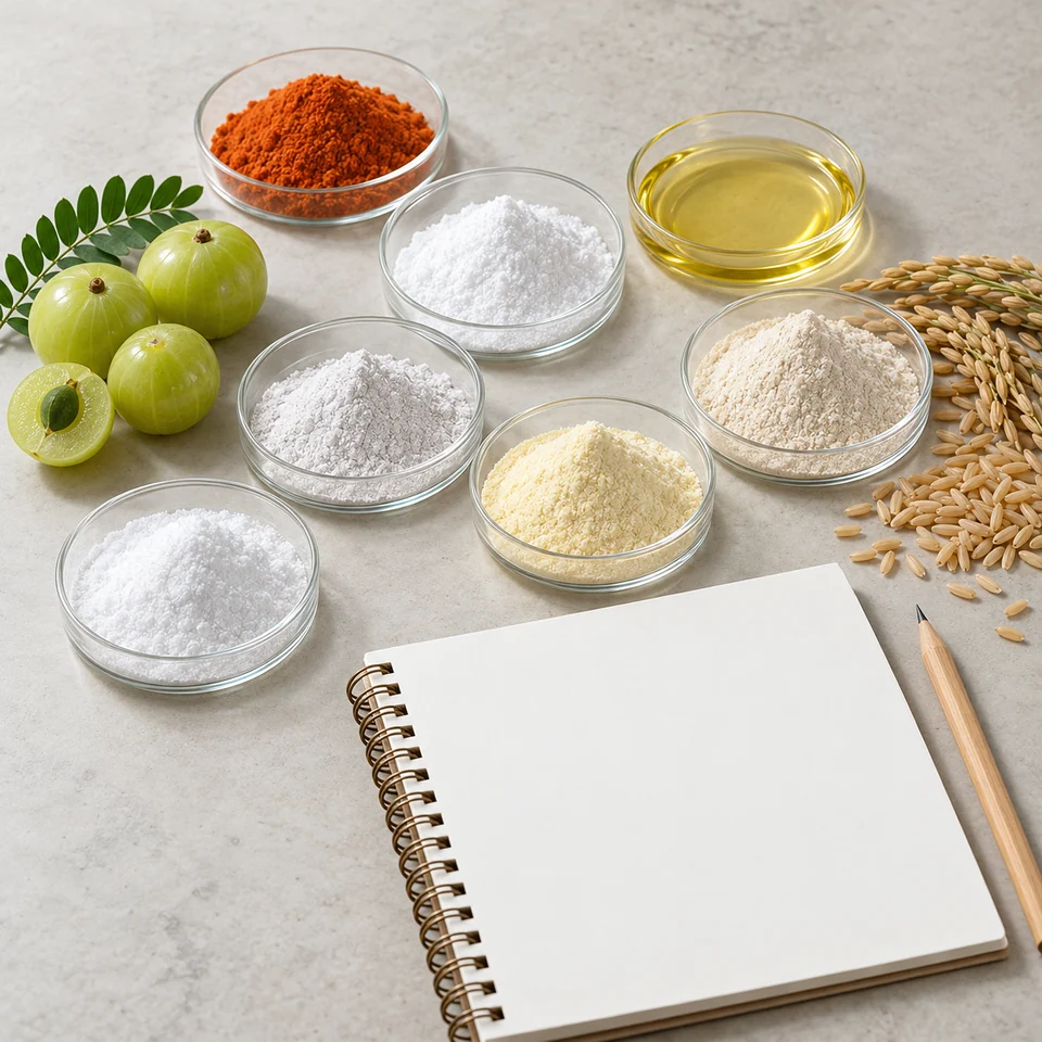 Hyaluronate–Rice Ceramide–Amla–Vitamin Ingredient Blend purchasing brief context