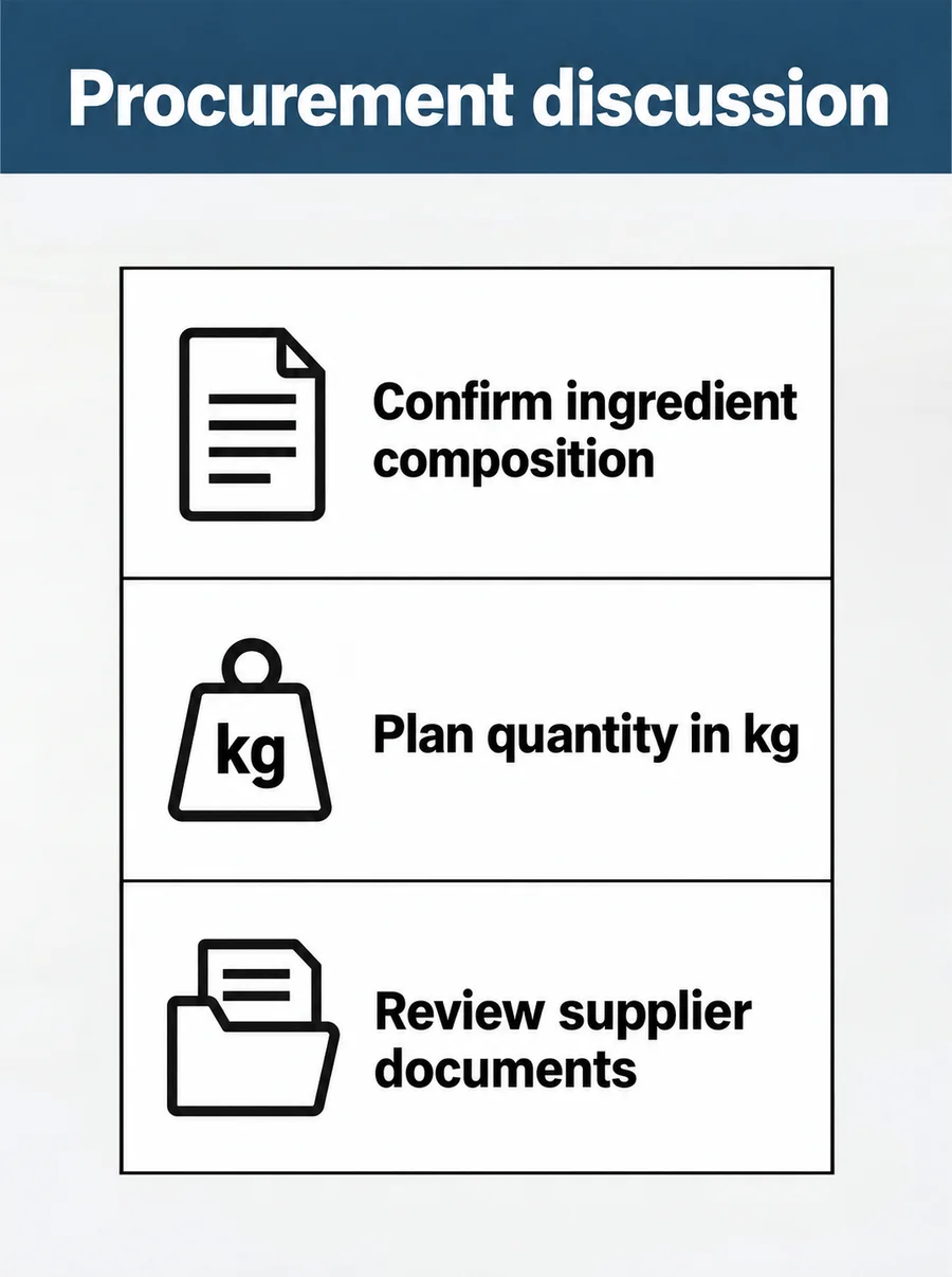 Kidney Bean–Flaxseed Oil–Cassia Blend procurement planning
