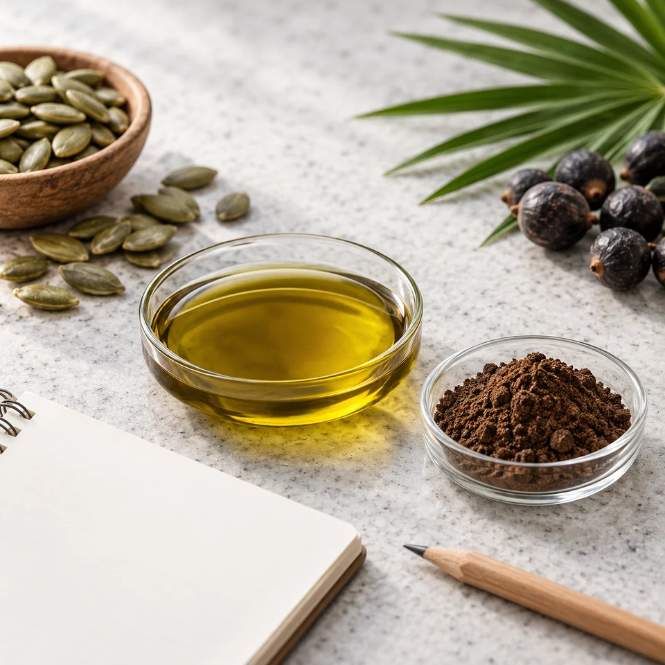 Pumpkin Seed Oil–Saw Palmetto Fruit Extract Blend purchasing brief context
