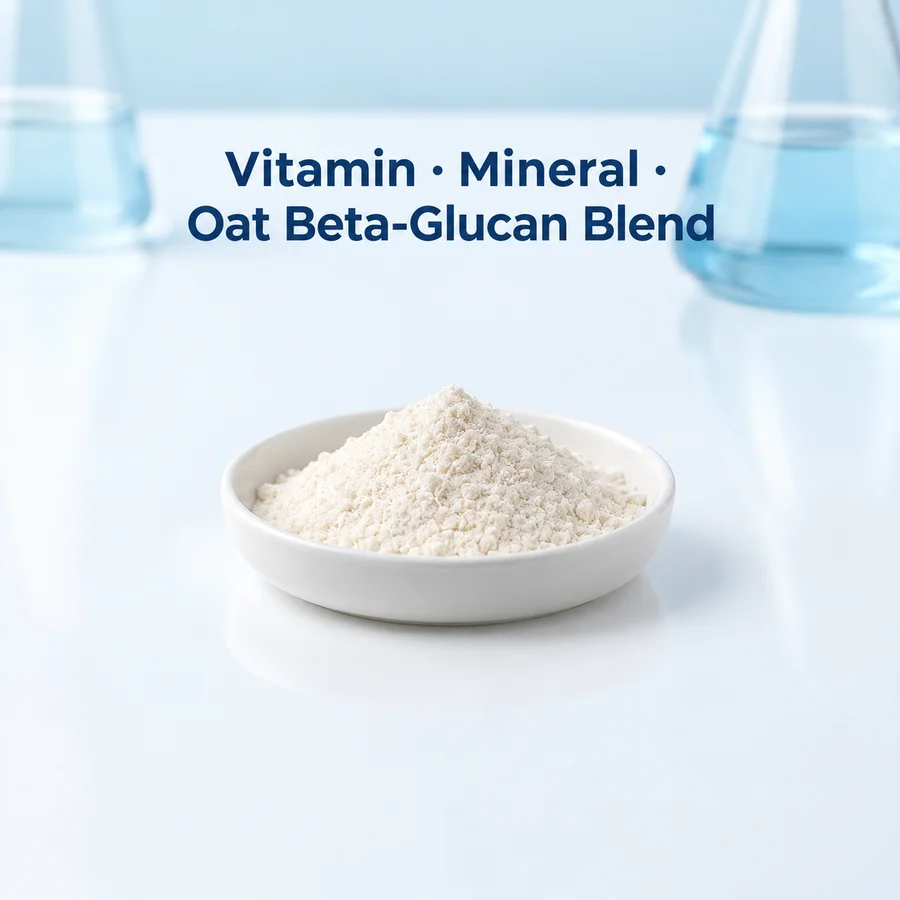 Vitamin–Mineral–Oat Beta-Glucan Blend ingredient sourcing