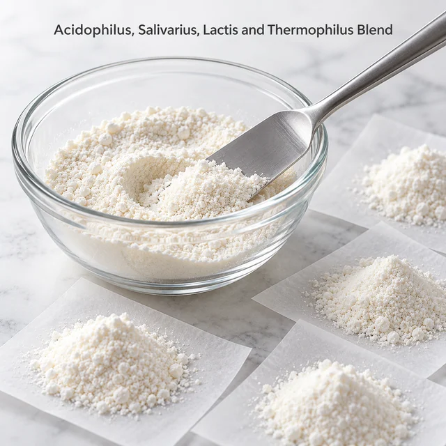 Acidophilus, Salivarius, Lactis and Thermophilus Blend — formulation context