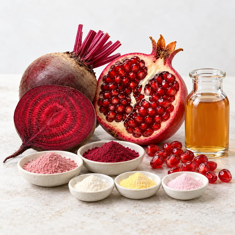 Named ingredient input discussion for ACV–Pomegranate–Beet–B-Vitamin Ingredient Blend