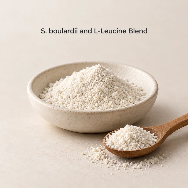 Saccharomyces boulardii and L-Leucine Blend — ingredient composition visual