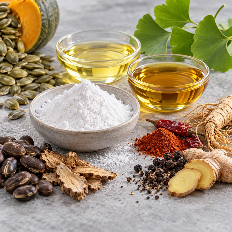 Ingredient sample presentation for L-Citrulline–Oil–Botanical Ingredient Blend