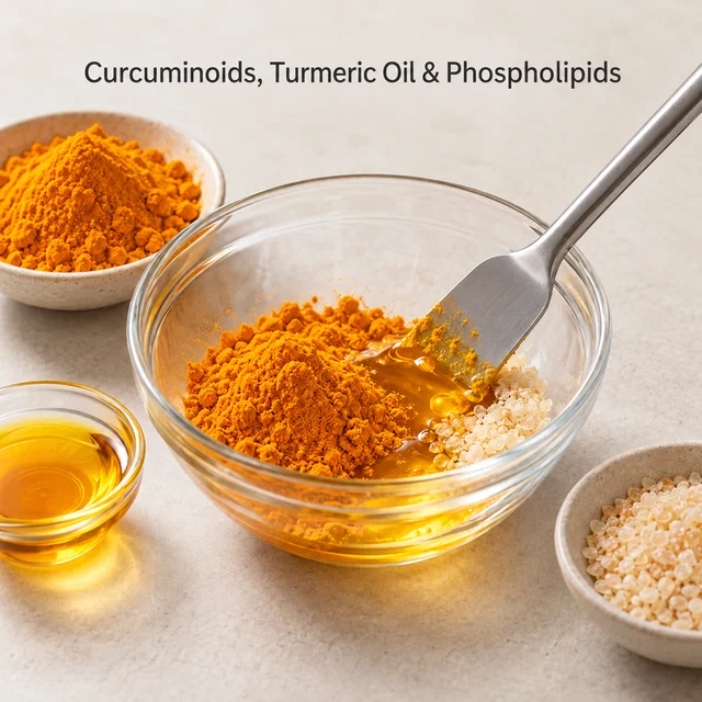 Curcuminoid–Turmeric Oil–Phospholipid Blend — formulation context