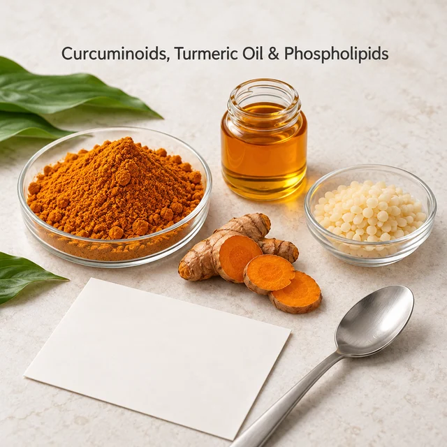 Curcuminoid–Turmeric Oil–Phospholipid Blend — sample and packaging planning