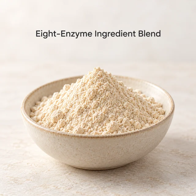 Eight-Enzyme Ingredient Blend — ingredient composition visual
