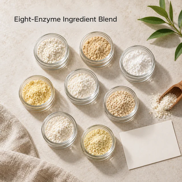 Eight-Enzyme Ingredient Blend — sample and packaging planning