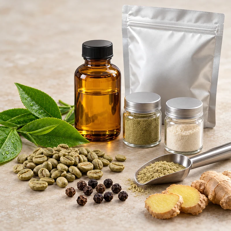 Sample and purchasing discussion for Green Tea–Fish Oil–Caffeine Ingredient Blend