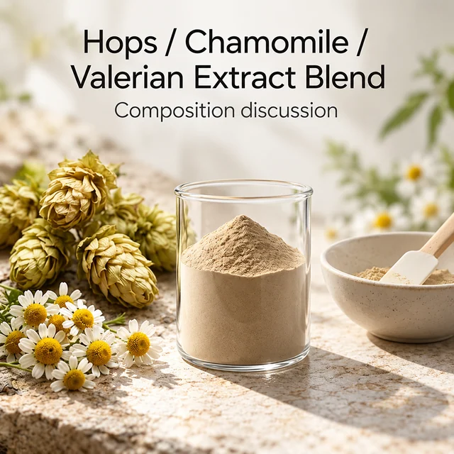 Hops–Chamomile–Valerian Extract Blend — formulation context