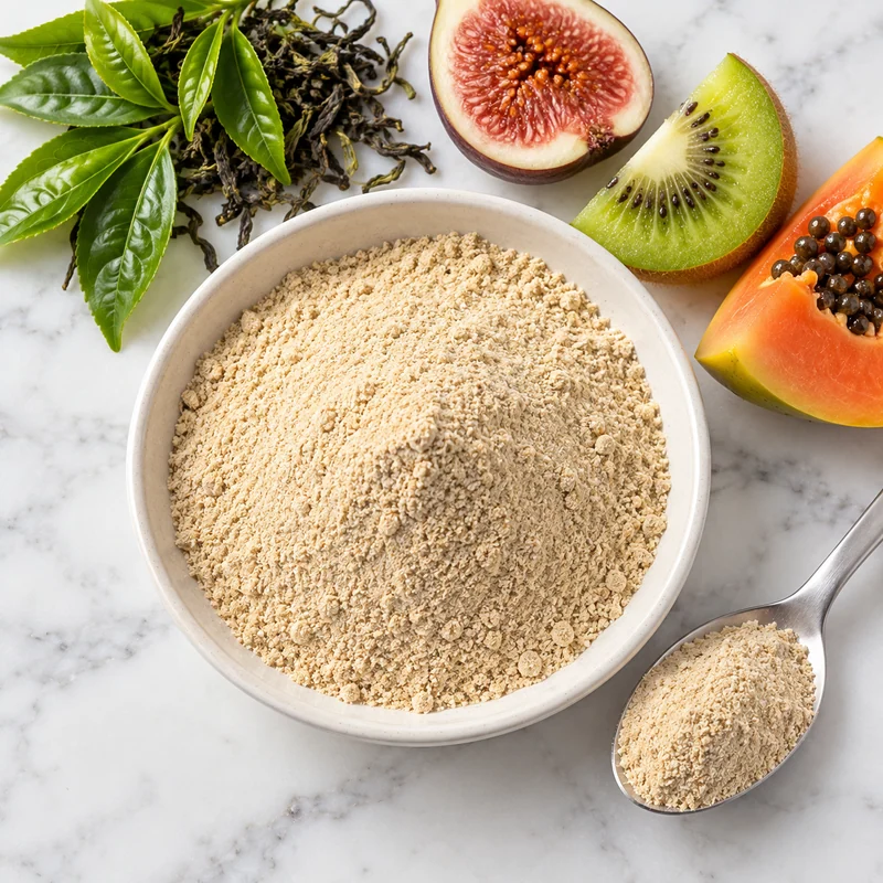 Ingredient sample presentation for Tea–Fruit–Culture–Multinutrient Blend