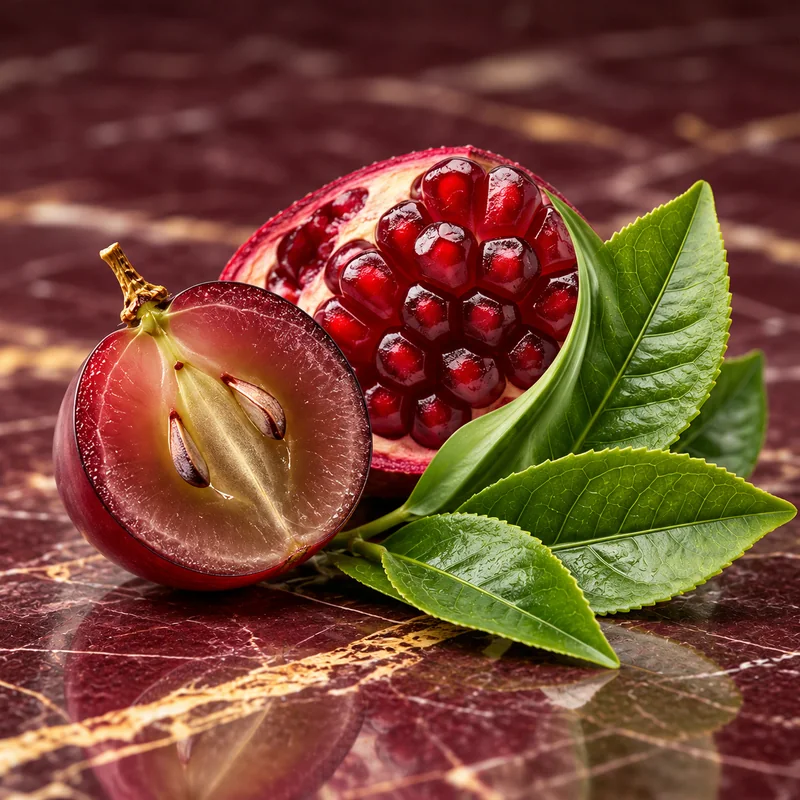 Ingredient-formulation context for ten input botanical trans resveratrol blend