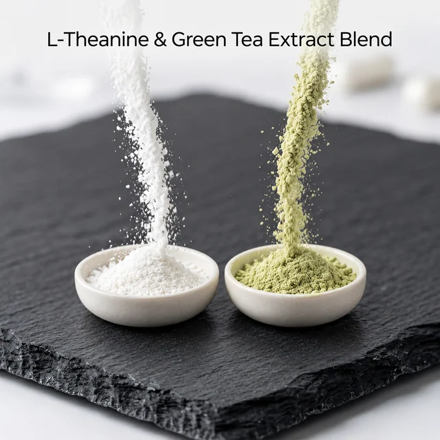 L-Theanine & Green Tea Extract Blend — ingredient composition visual