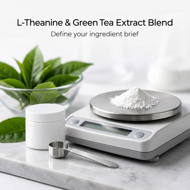 L-Theanine & Green Tea Extract Blend — sample and packaging planning