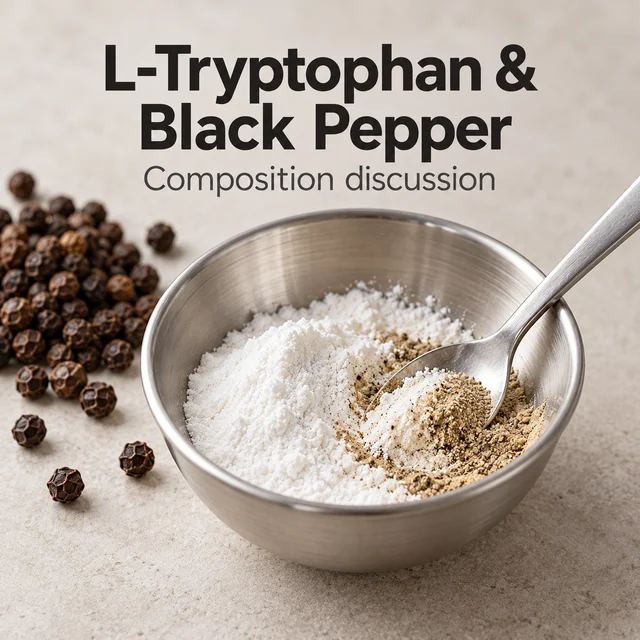 L-Tryptophan & Black Pepper Fruit Extract Blend — formulation context