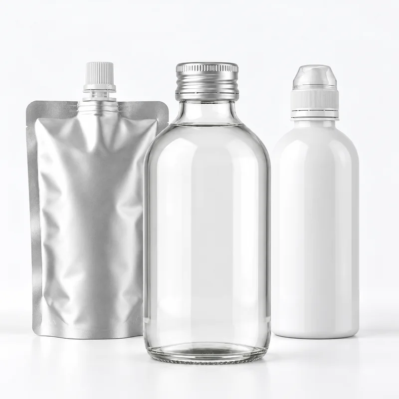 Empty unbranded packaging for procurement discussion