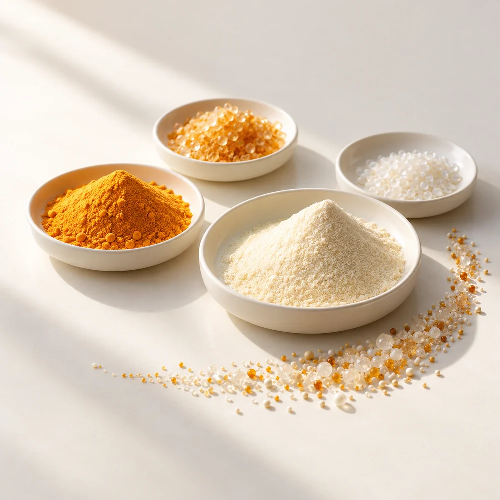 Beta-Carotene–Vitamin–Trace-Mineral Ingredient Blend ingredient composition concept