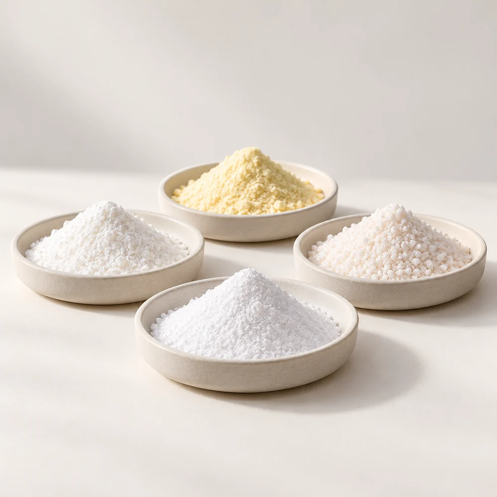 Caffeine–Vitamin D–Potassium–Vitamin C Preparation ingredient composition concept