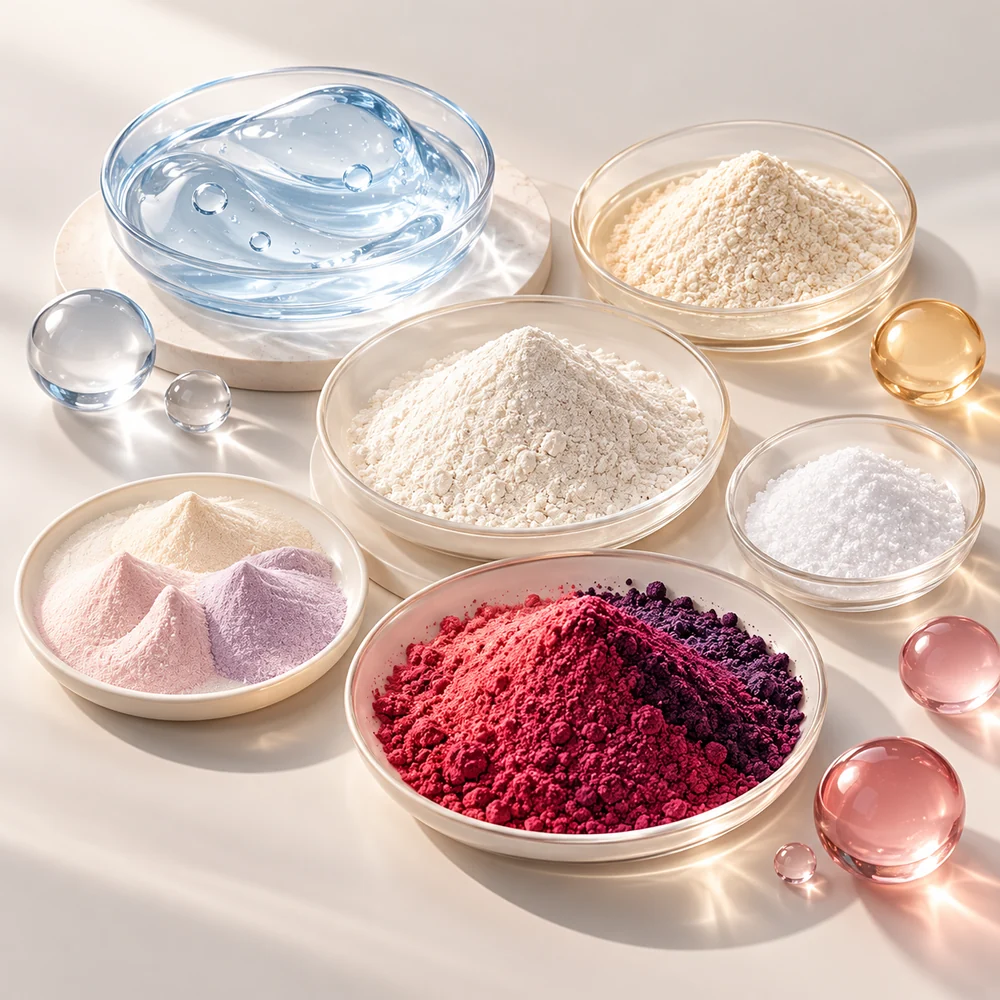 Hyaluronate–Phytoceramide–Collagen–Culture–Berry Blend ingredient composition concept